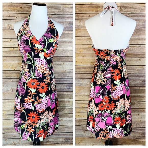 Lilly Pulitzer Dresses & Skirts - Lilly Pulitzer White Label Floral Halter Dress
